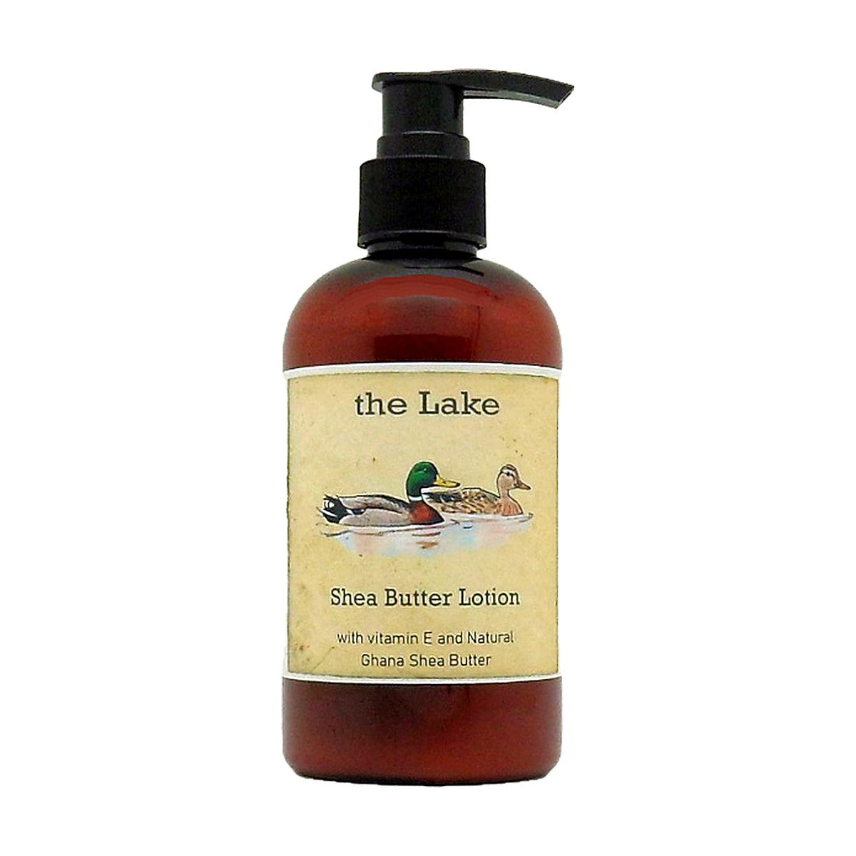 The Lake Shea Butter Lotion in an 8 oz. pump bottle