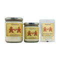 Gingerbread soy wood wick candle in 12 oz. and 7 oz. jars with wax potpourri melts