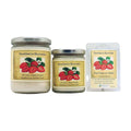 Strawberry Shortcake soy wood wick candle in 12 oz. and 7 oz. jars with wax potpourri melts